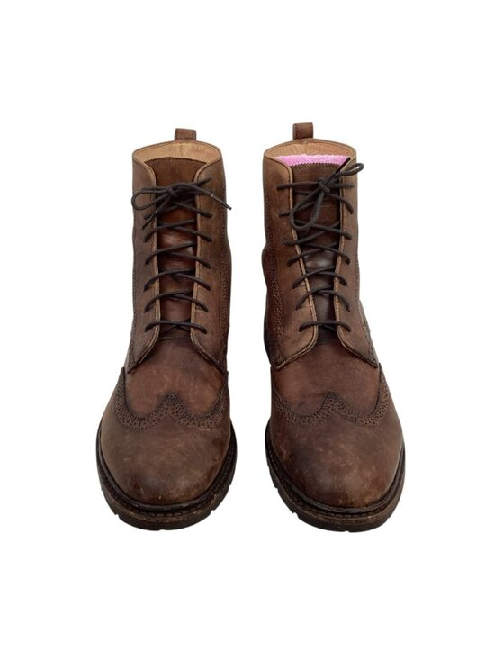 John A Frye Earl Wingtip Mens 13D Leather Lace-Up Boots Made In Mexico Vintage S main image 5
